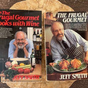 First Editions of The first two Frugal Gourmet books by Jeff Smith.  vintage!